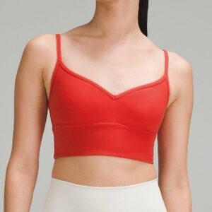 Lululemon Athletica Red Seamless Bra Intimates